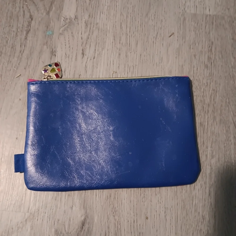 Ipsy Pink/Blue Women's Makeup Bag